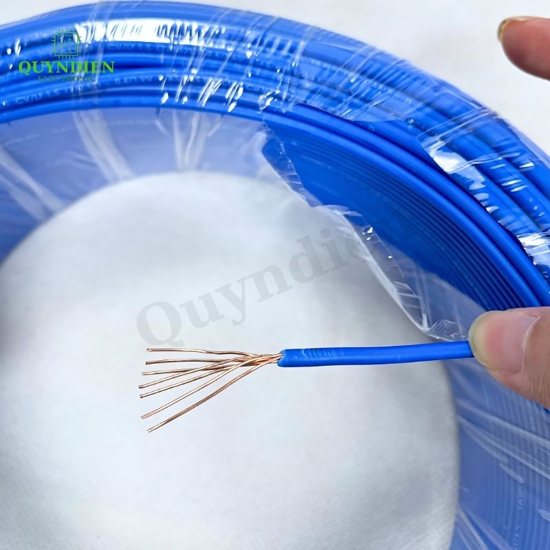 Dây Điện Cadivi 1.5 – Dây Đơn Lõi 7 Sợi CV1.5 – Dây Cáp Điện, Dây Tiếp Địa, Dây Chống Sét ( CUỘN 100 MÉT)