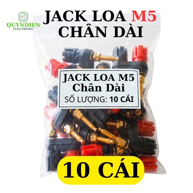 Trạm Loa Ampli Jack Loa Đôi Đỏ Đen M5 Chân Dài