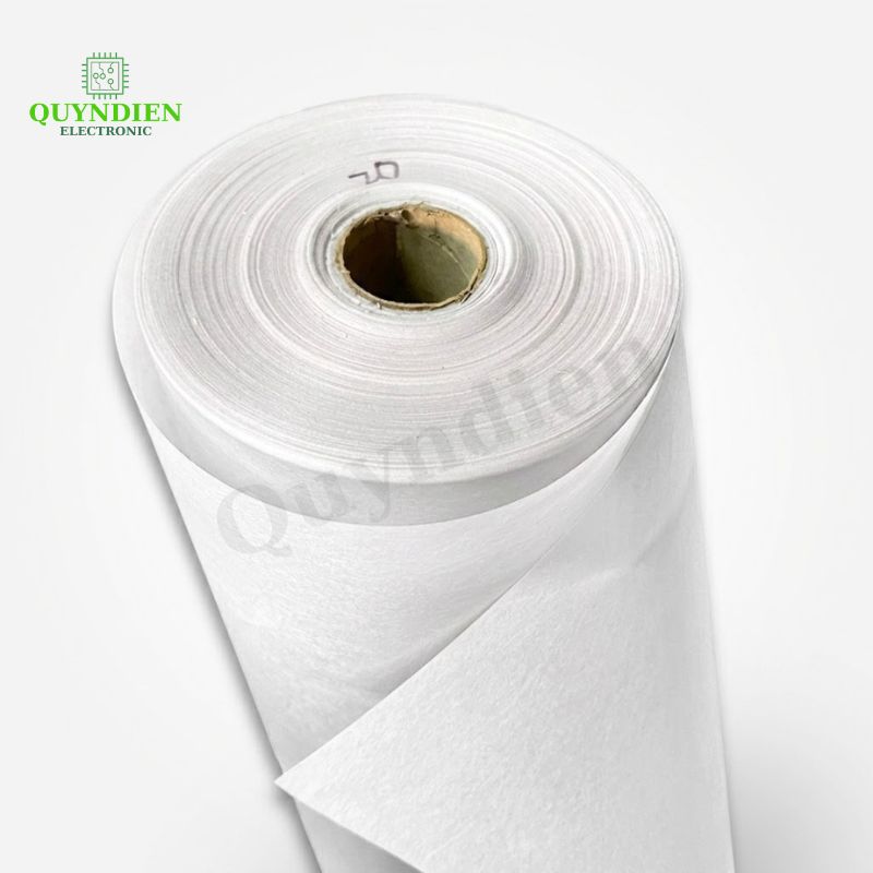 Giấy Phim Cách Điện Trắng 2 Mặt Xù Dày 0.25mm