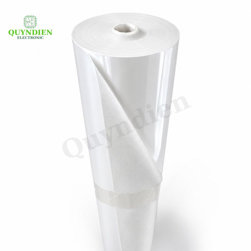 Giấy Phim Cách Điện 1 Mặt Bóng 1 Mặt Xù Dày 0.25mm