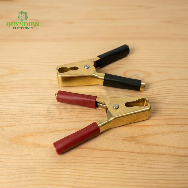 Kẹp Bình Ắc Quy 100A Đồng Nguyên Chất Đỏ Đen