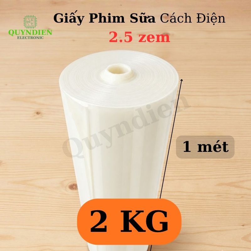 Giấy Phim Sữa Cách Điện 2 Mặt Bóng Dày 0.25mm