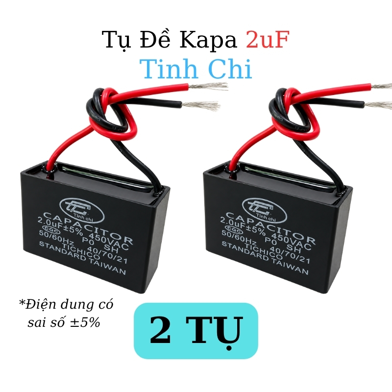 Tụ Đề Kapa Vuông Tinh Chi 2uF 450VAC
