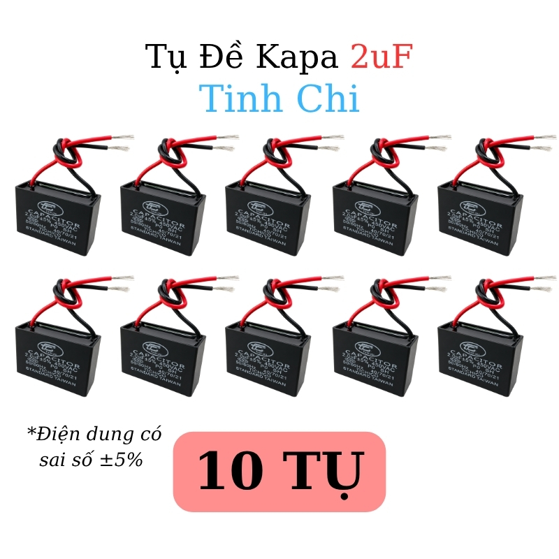 Tụ Đề Kapa Vuông Tinh Chi 2uF 450VAC