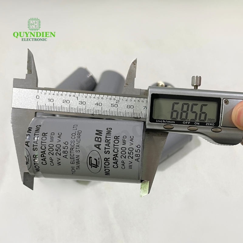 Tụ Đề Khởi Động Motor 200uF 250VAC Tụ Kapa TinhChi ABM