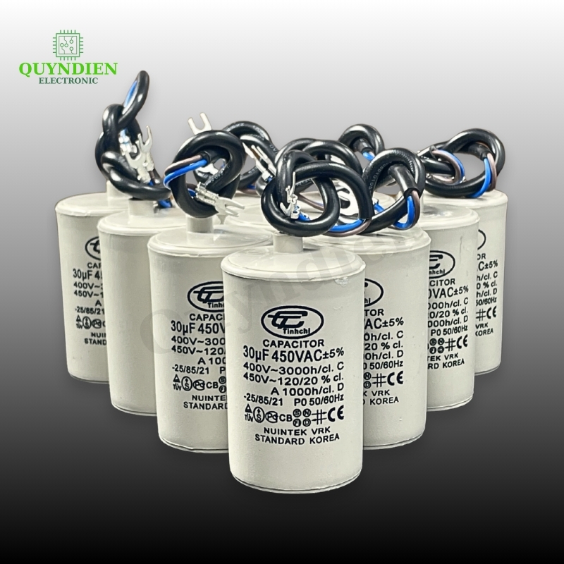 Tụ Đề Máy Bơm Nước 30uF 450V Tụ Kapa Tinh Chi