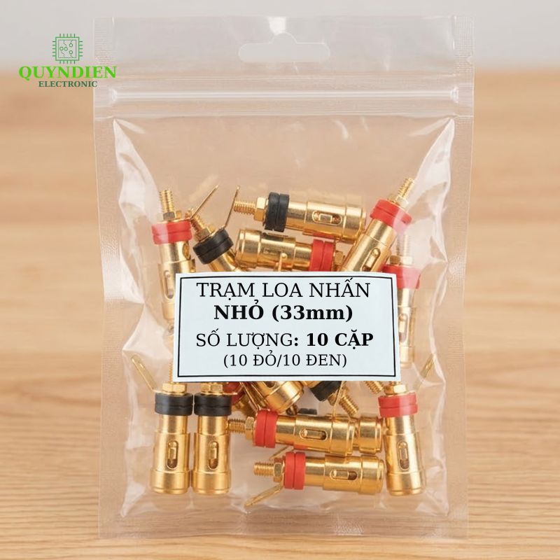 Trạm Loa Dạng Nhấn Mạ Vàng Loại Nhỏ