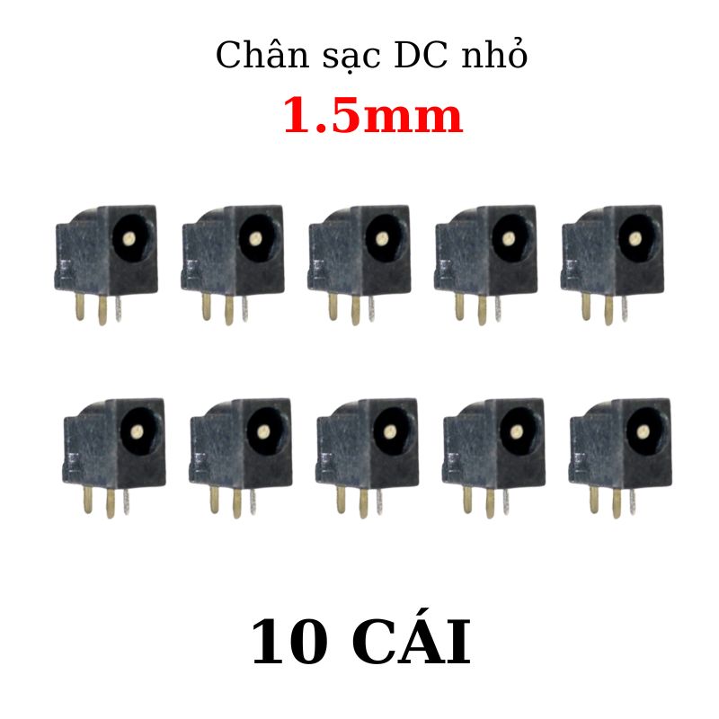 Jack, Giắc sạc DC 1.5mm loại nhỏ chân sạc đèn pin
