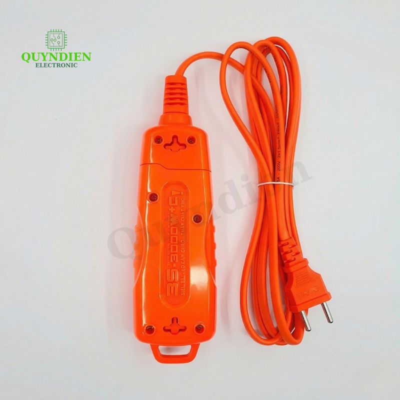 Ổ Cắm Siêu Tải 3 Lỗ Chéo 3000W (Dây Dài 10 Mét)