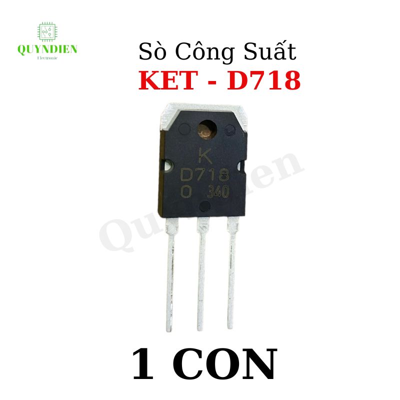 D718 transistor  hãng KEC - lưng đồng mạ NIKEN chất lượng - hàng mới