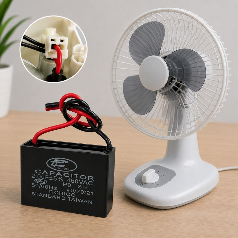 Tụ Đề Kapa Vuông Tinh Chi 2uF 450VAC