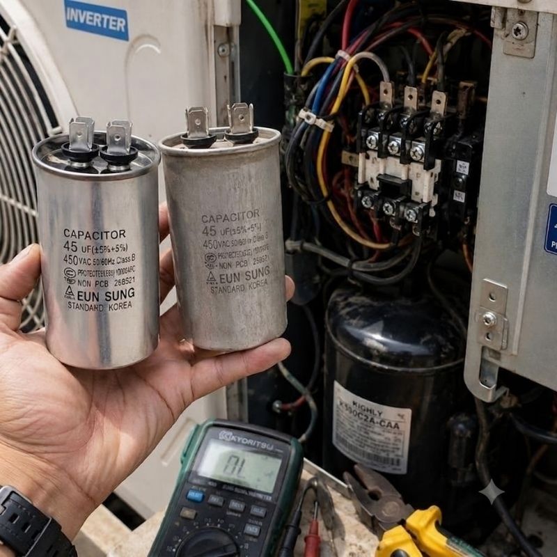 Tụ Nhôm Kapa EUN SUNG 45uF 450V