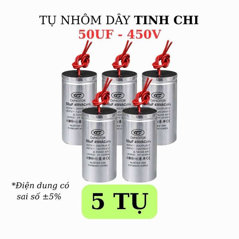 Tụ Nhôm Dây 50uF - 450V