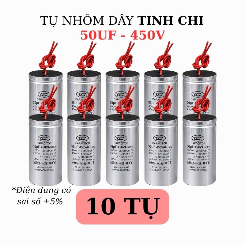 Tụ Nhôm Dây 50uF - 450V