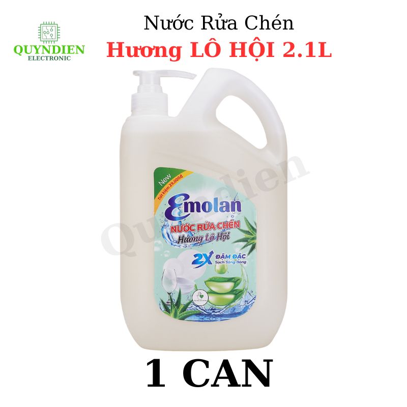 Nước rửa chén Emolan hương LÔ HỘI - 2.1L