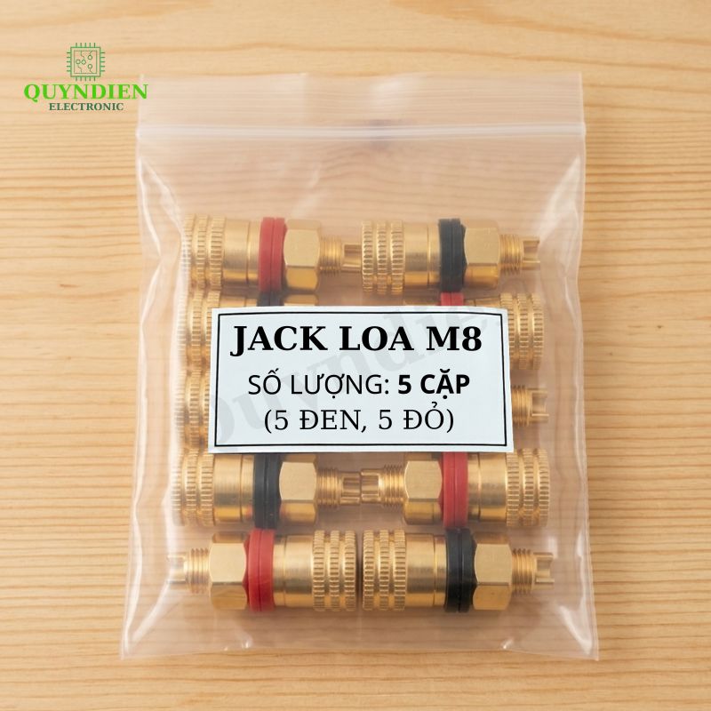 Jack Loa - Cọc Loa M8 Cốt Đồng Đỏ Đen