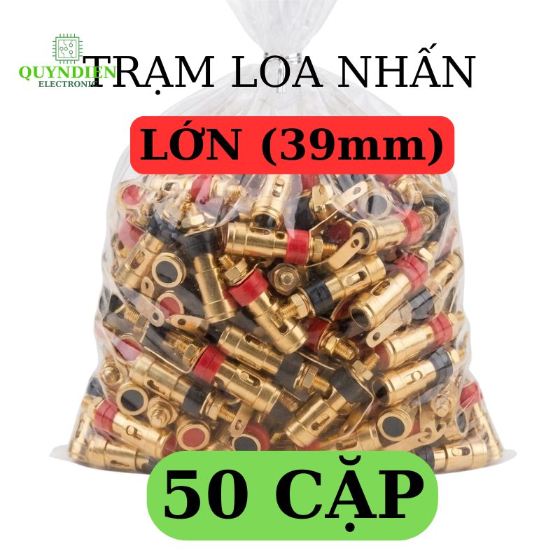 Trạm Loa Nhấn Vàng Loại Lớn 39mm Đỏ/Đen