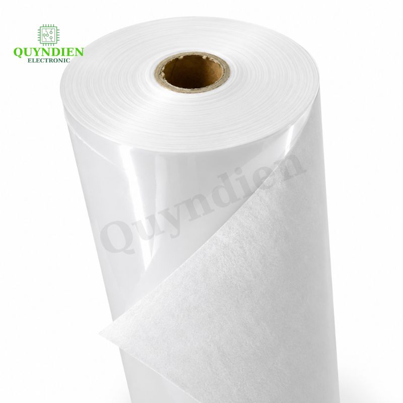 Giấy Phim Cách Điện 1 Mặt Bóng 1 Mặt Xù Dày 0.25mm