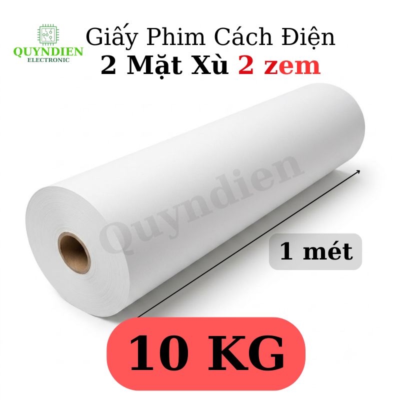 Giấy Phim Cách Điện Trắng 2 Mặt Xù Dày 0.2mm