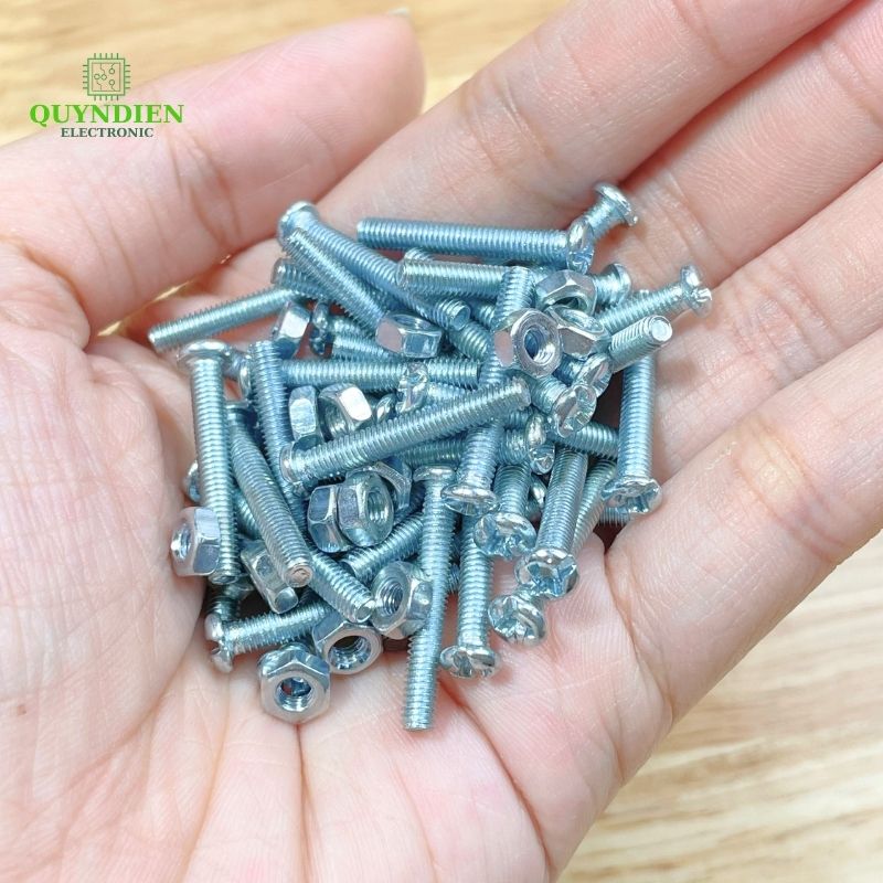 Ốc vít tán M3 3ly dài 2cm (túi 110g ) khoảng 90 - 100 con