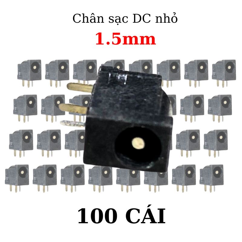 Jack, Giắc sạc DC 1.5mm loại nhỏ chân sạc đèn pin