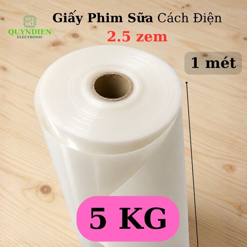 Giấy Phim Sữa Cách Điện 2 Mặt Bóng Dày 0.25mm