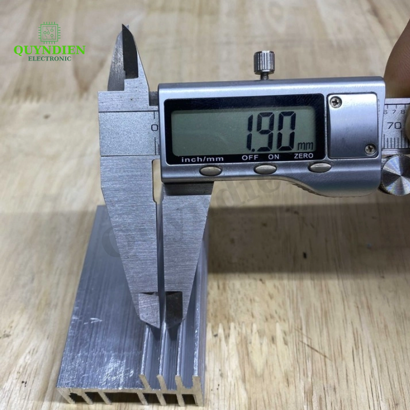 Nhôm tản nhiệt 2 tầng 7 cánh dài 8.5cm nhôm 2 vế 85x44x29mm