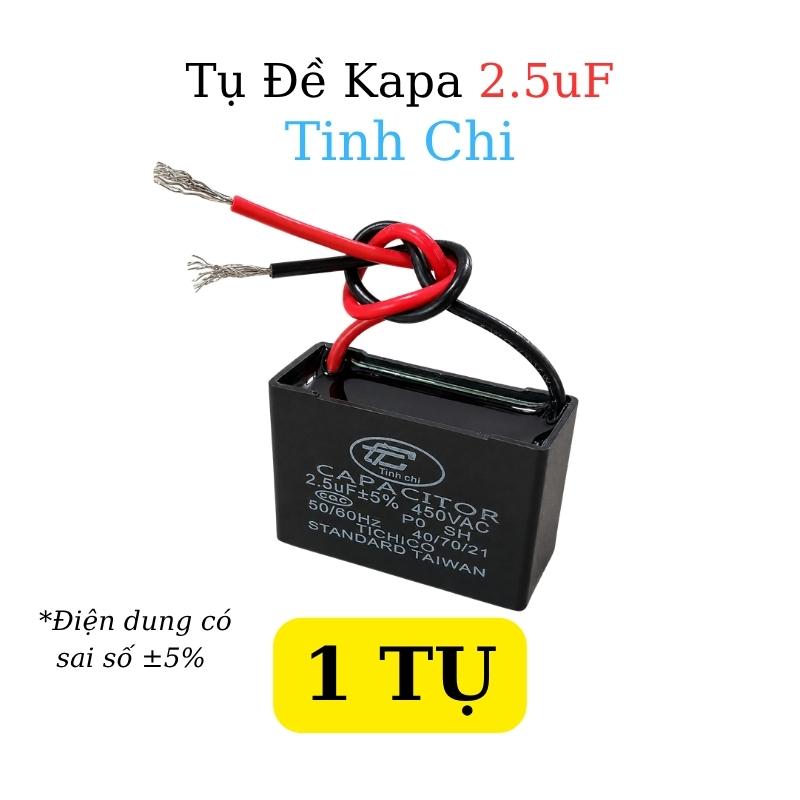 Tụ Đề Kapa Vuông Tinh Chi 2.5uF 450VAC