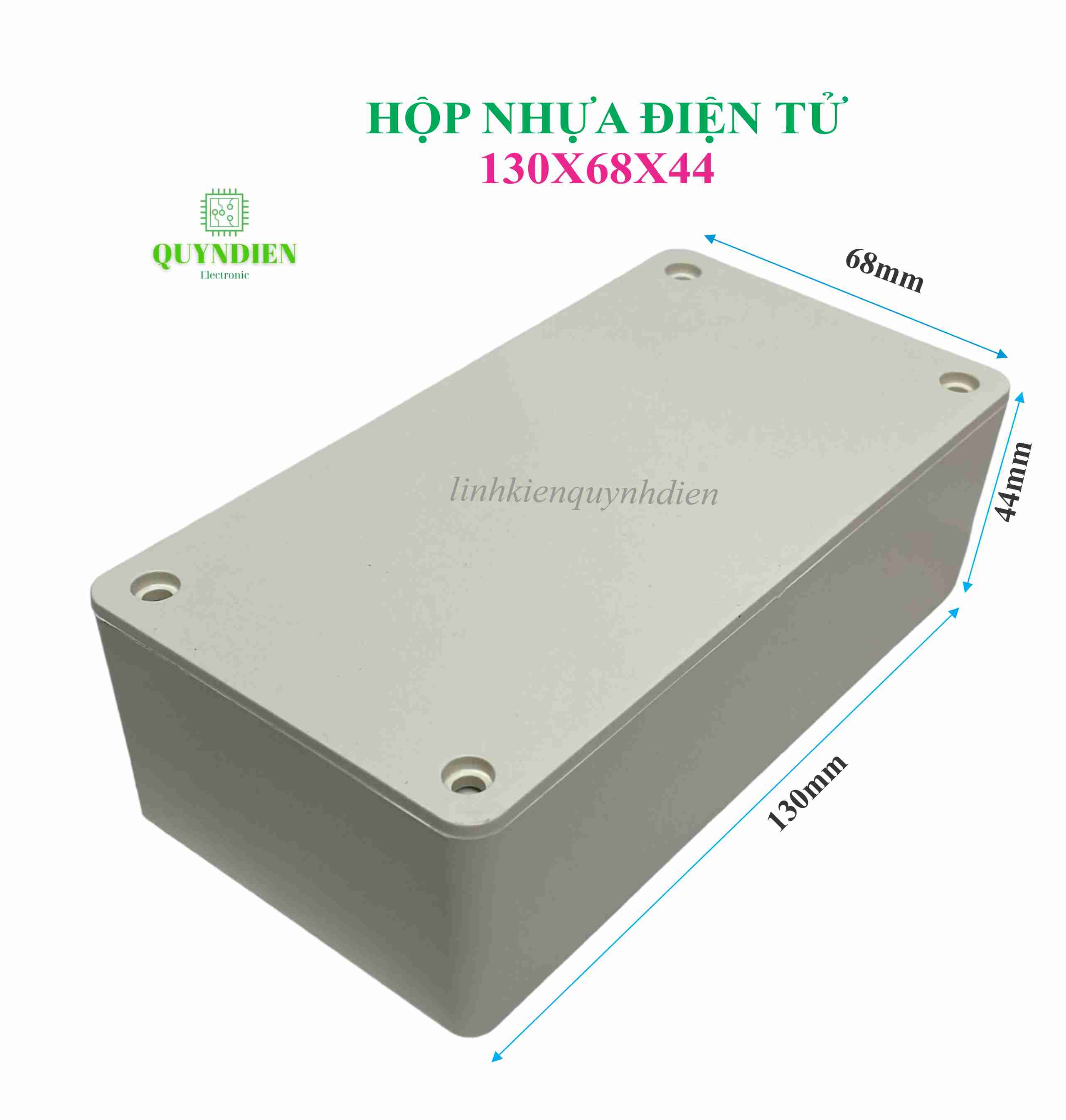 Hộp Nhựa ABS WANCHI 130x68x44mm Màu Trắng