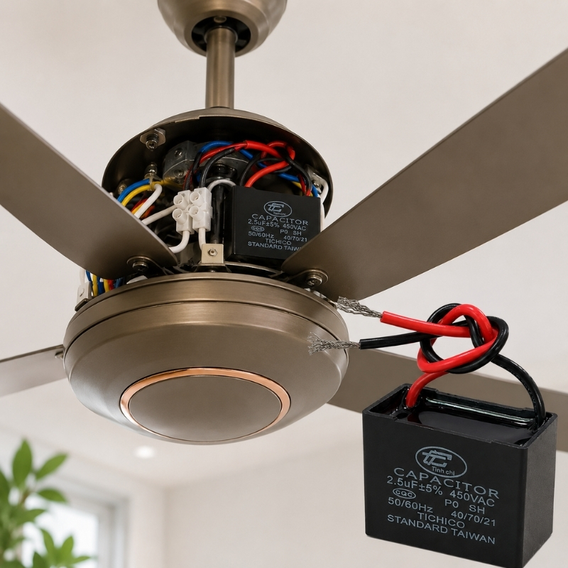 Tụ Đề Kapa Vuông Tinh Chi 2.5uF 450VAC
