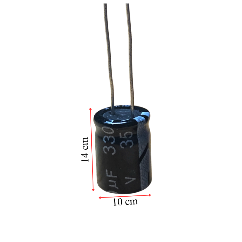 Tụ hóa 330uF điện áp 25v-35v, dùng trong mạch lọc, mạch dao động, và mạch truyền dẫn tín hiệu