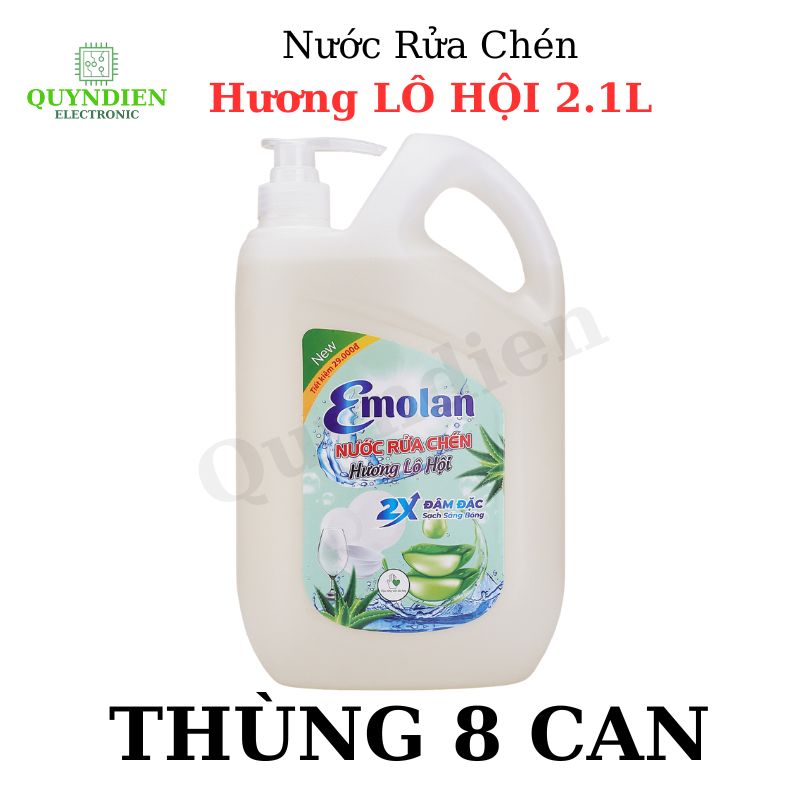 Nước rửa chén Emolan hương LÔ HỘI - 2.1L