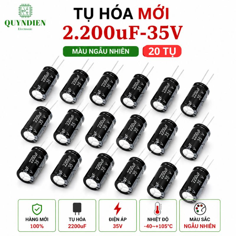 Tụ hóa 2200uf-16v 25v 35v 50v