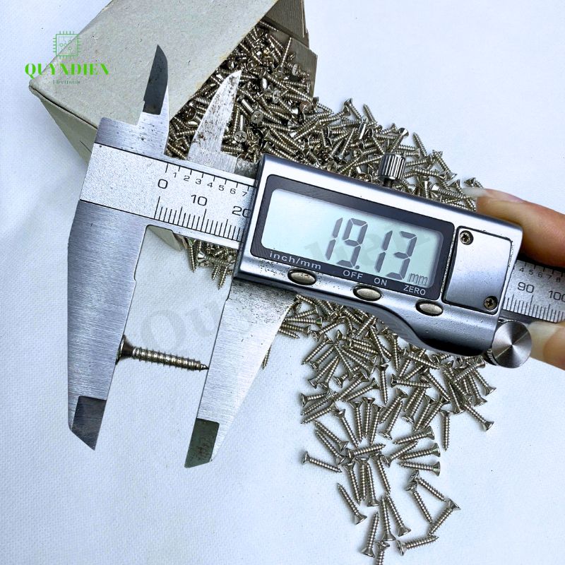 Ốc vít Thái M4x15mm ren xoắn đầu Col dài 15mm - 1.000 Con