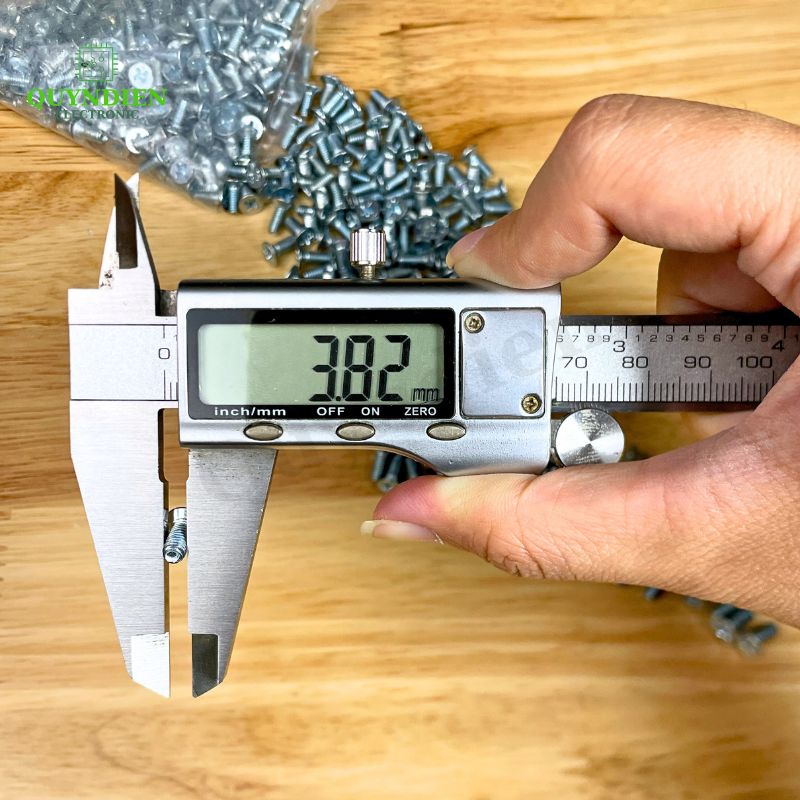 Ốc Ren Mịn M4=4x10mm Đầu Col Bắt Bo Mạch, Vỏ Nhôm MOSFET, IC... Linh Kiện Quỳnh Diễn