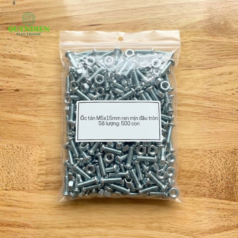 Ốc Vít M5x15mm Có Kèm Tán