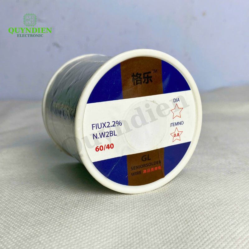 Chì Hàn GL Nhẹ Lửa 0.8mm – Thiếc Hàn Cao Cấp Loại 1 | Cuộn 100g – 1KG
