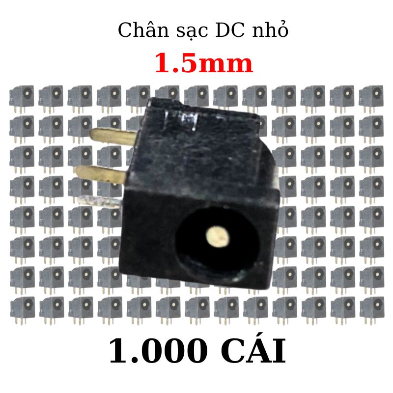Jack, Giắc sạc DC 1.5mm loại nhỏ chân sạc đèn pin