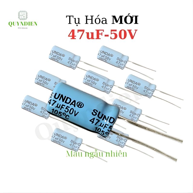 Tụ Hóa 50V 1uF 2.2uF 4.7uF 10uF 47uF