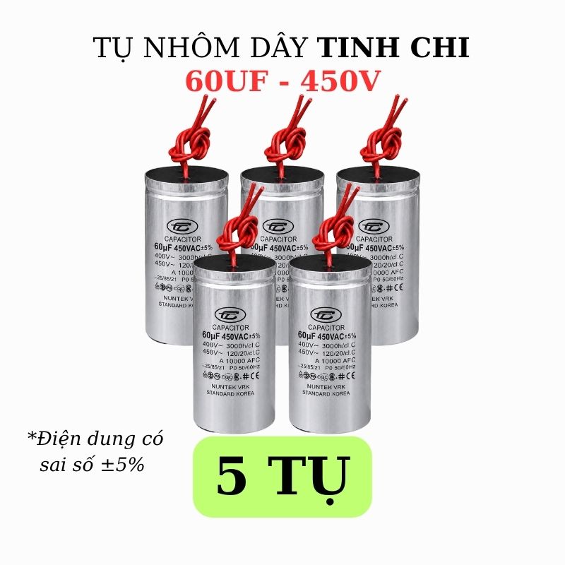 Tụ Nhôm Dây 60uF - 450V