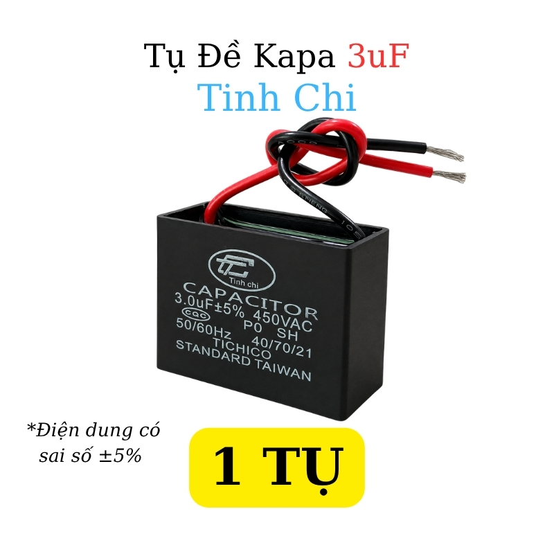 Tụ Đề Kapa Vuông Tinh Chi 3uF 450VAC