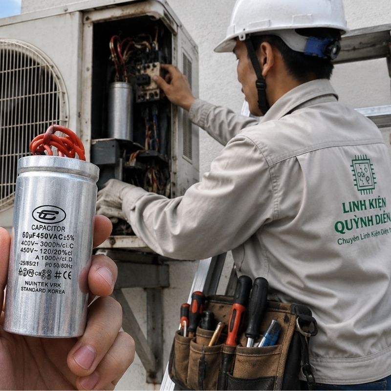 Tụ Nhôm Dây 60uF - 450V