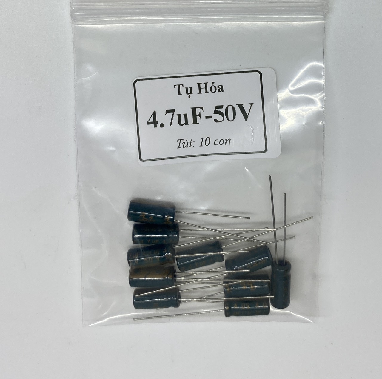 Tụ hóa 50v-1uf 2.2uf 4.7uf 10uf 47uf