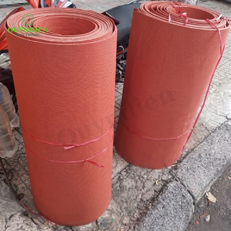 Giấy Cách Điện Làm Khuôn Biến Áp Dày 1mm Màu Đỏ