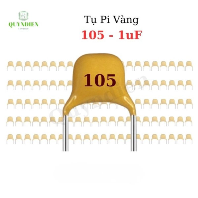 Tụ Pi 105 1uF-50V Vàng