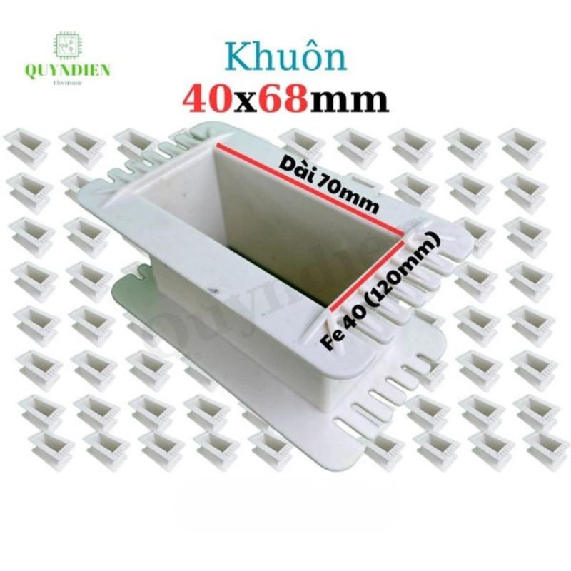 Khuôn Nhựa Quấn Biến Áp Fe Silic 40x68mm