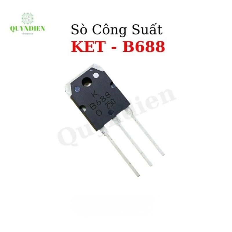 Transistor B688 KEC Lưng Đồng Mạ Niken Loại Mới