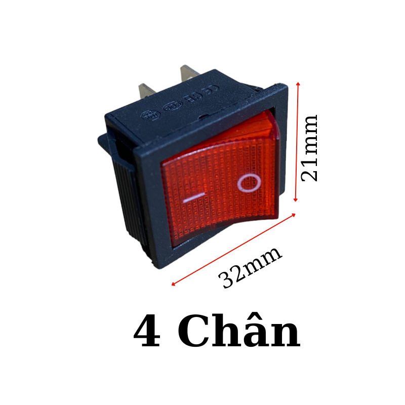 Công tắc bập bênh KCD4 250VAC-16A, 30A