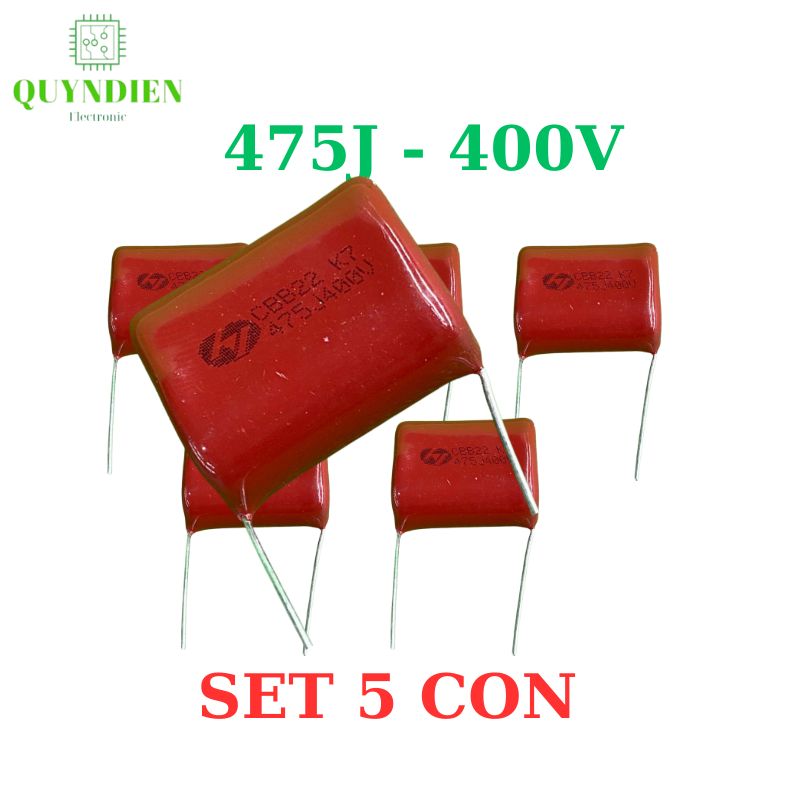 Tụ Kẹo nâu đỏ CBB22 475J-400V