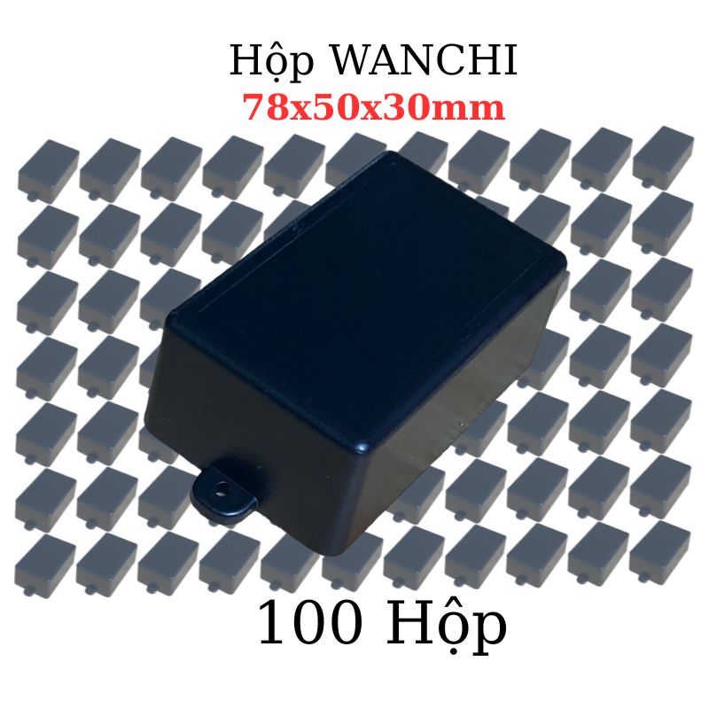 Hộp Nhựa ABS WANCHI 78x50x30mm Màu Đen